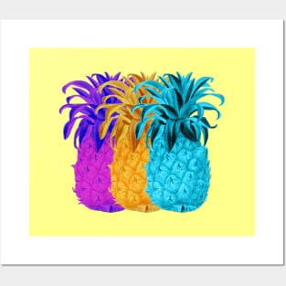 Three pineapples Posters and Art
